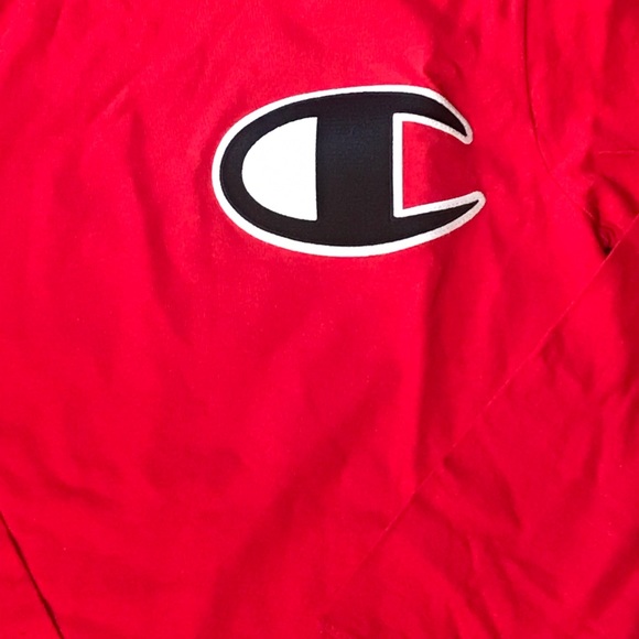 Champion Red Long Sleeve T- Shirt Small NWT - Picture 6 of 8